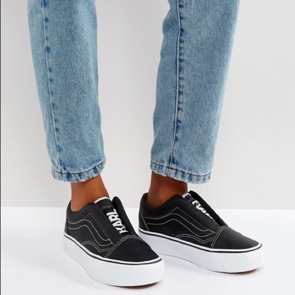 laceless platform trainers